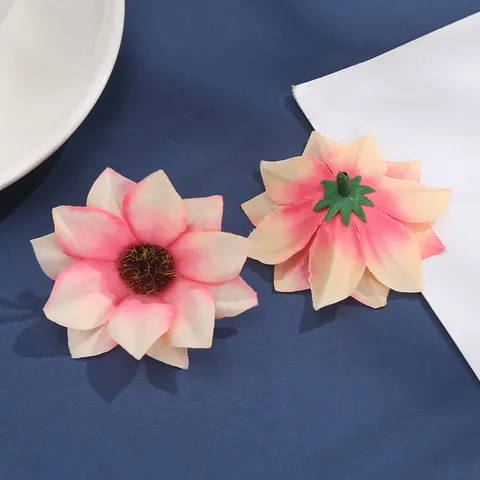 Künstliche Seide Sonnenblume Blumenköpfe DIY Handwerk Kopfbedeckung Schuhblume Hochzeit Heimdekoration Falsche Blumen Zubehör