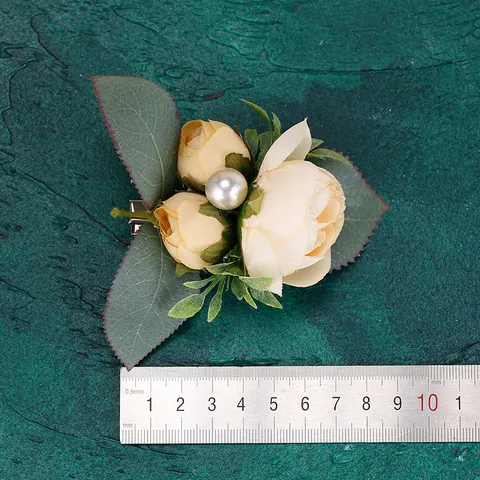Hanfu Simulationsblume Seite Federklammer Quaste Haarzubehör Vintage Blumen Seidenblume Haarnadel Für Damen