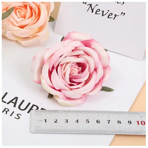 Künstliche Seidenrosen Blütenköpfe DIY Hochzeit Blumenwand Dekor Simulation Falsche Blumen Fotografie Requisiten Bastelbedarf