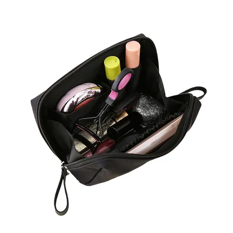 Tragbare Nylon Make-up-Tasche Reise Kosmetiktasche Reißverschluss Kulturbeutel Organizer Handtasche Für Damen Tägliche Aufbewahrung