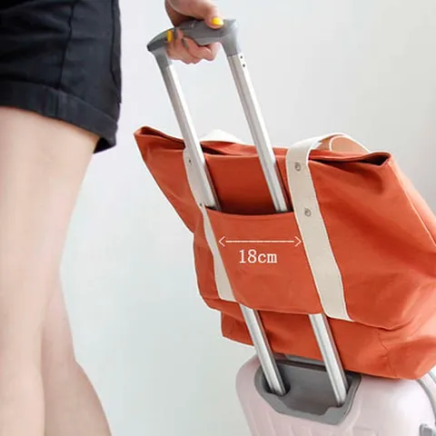 Grote Capaciteit Canvas Reistas Multifunctionele Sporttas Met Schoenenvak Opslag Tote Tas Voor Vrouwen