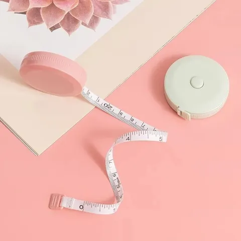 Tragbares Mini Einziehbares Maßband Süße Macaron Farbe Weiches Messlineal Für Körper Taille Höhe Kleidung Nähen Täglichen Gebrauch