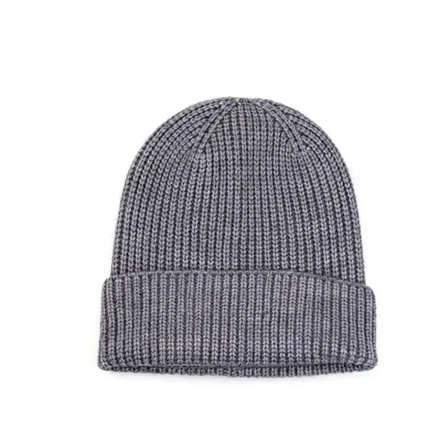 Einfache Einfarbige Strickmütze Für Damen Herren Winter Warme Acryl Rippenstrick Umschlag Beanie Outdoor Kälteschutz Weiche Mütze