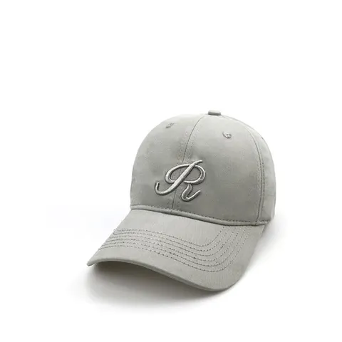 Unisex Casual Baumwolle Soft Top Baseball Cap Buchstabe R Gestickt Gebogene Krempe Sonnenschutz Outdoor Verstellbar Entenzunge Hut
