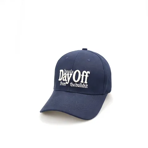 Lässige Bestickte Baumwolle Soft Top Baseballkappe Verstellbare Slogan Buchstaben Sonnenhut Outdoor Unisex Freizeit Kopfbedeckung