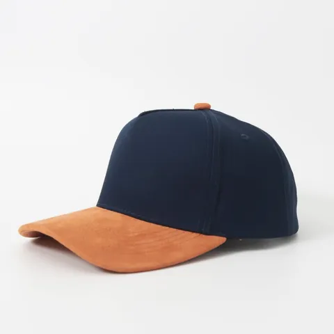 Unisex Baseballkappe Patchwork Wildleder Baumwolle Farbblock Snapback Hut Outdoor Lässig Verstellbar Sonnenschutz Schirmmütze Sport Kappe