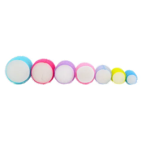 Self Adhesive Hair Rollers Nylon Sponge Hair Curlers Fluffy Bangs Styling Tools Mixed Size Hair Styling Rollers Set