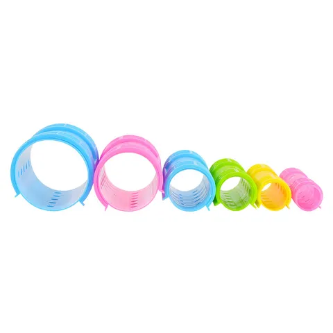 Plastic Self Grip Hair Rollers Salon Hair Styling Tools For Bangs Wave Hair Care Accessories Multicolor