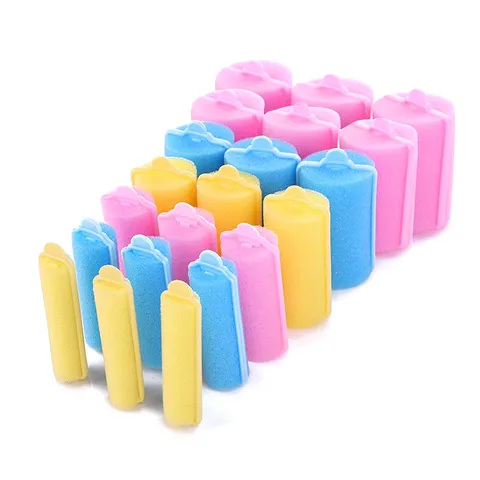 Heatless Hair Curlers Foam Sponge Soft Hair Rollers Wave Styling Tools DIY Hairdressing Curl Formers For Women