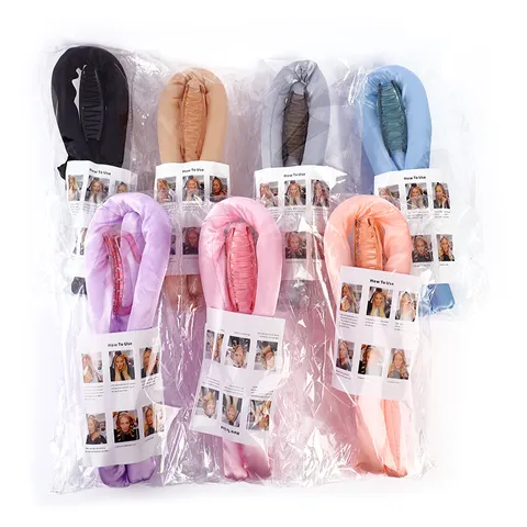 Heatless Hair Curler Satin Foam Curling Rod Headband Soft Waves Hair Rollers With Scrunchies Styling Tools For Women