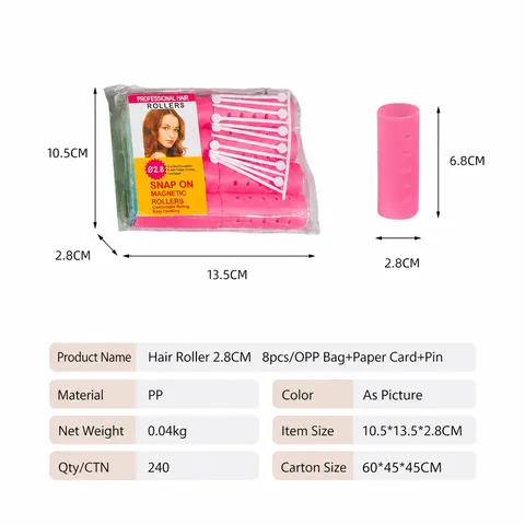 PP Plastic Hollow Hair Rollers Self Grip Hair Curlers With Pins For Bangs Styling Daily Hair Care Styling Tool