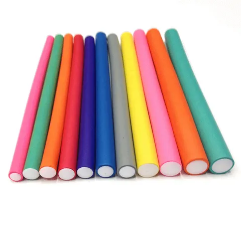 Flexible Rubber Hair Curling Rods Magic Curlers DIY Soft Hair Styling Rollers Flexi Rods Twist Hair Styling Tool
