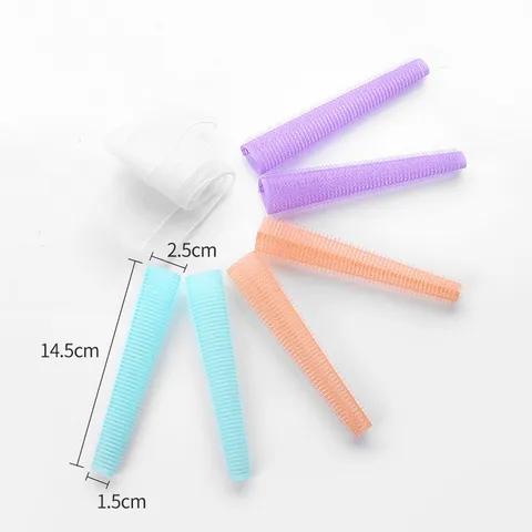 Nylon Self Grip Hair Rollers Velcro Hair Curlers Fluffy Bangs Styling Tools Reusable No Heat Hair Curlers For Women
