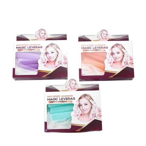 Nylon Self Grip Hair Rollers Velcro Hair Curlers Fluffy Bangs Styling Tools Reusable No Heat Hair Curlers For Women