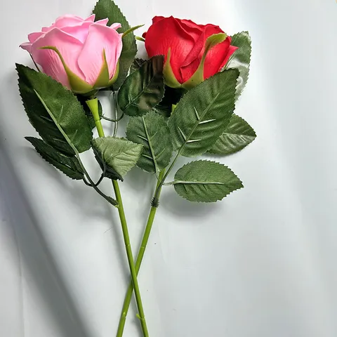 Realistische Zeepbloem Roos Kunstmatige Rozenboeket Steel Voor Huis Bruiloft Decoratie Kerstmis Valentijnsdag Cadeau Decoratieve Kunstbloem