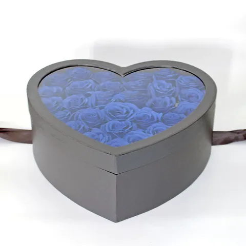 Heart-Shaped Artificial Soap Flower Rose Gift Box Set With Greeting Card Gift Bag Romantic Birthday Valentine Day Present Decor