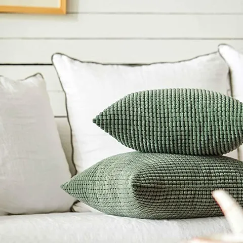 Nordic Solid Color Corduroy Pillow Cover Corn Grain Textured Soft Cushion Cover For Living Room Bedroom Sofa Home Decor