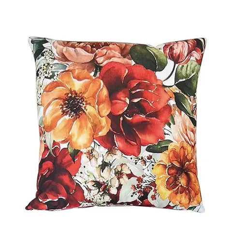 Light Luxury Double Sided Printed Peach Skin Velvet Pillowcase Decorative Living Room Sofa Back Cushion Cover