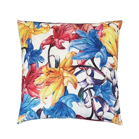 Light Luxury Double Sided Printed Peach Skin Velvet Pillowcase Decorative Living Room Sofa Back Cushion Cover