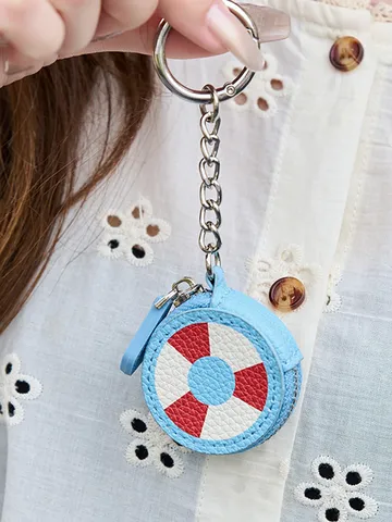 Mini Monedero de Grafiti Baloncesto Fútbol Llavero de Cuero PU Estuche para Auriculares Colgante para Fans del Deporte