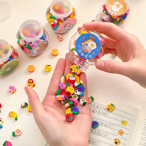 Süße Cartoon Gelee Radiergummis Mini Obst Tier Geformte Radierer Für Kinder Schüler Kunst Schreiben Korrektur Schreibwaren