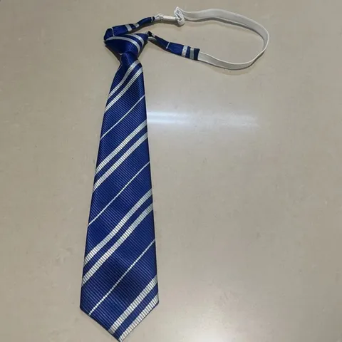 Striped JK DK Necktie College Style Students Uniform Necktie Zipper Lazy Necktie Fashion Accessories