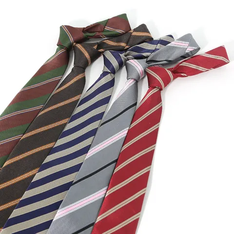 Cravatta Formale da Lavoro per Uomo Classica a Righe in Poliestere Cravatta Abito Professionale Accessori per Camicia