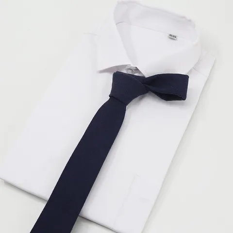 Cravatta in Lino Formale da Uomo in Tinta Unita Matrimonio Testimone Cravatta Classica Professionale Accessorio per Abito