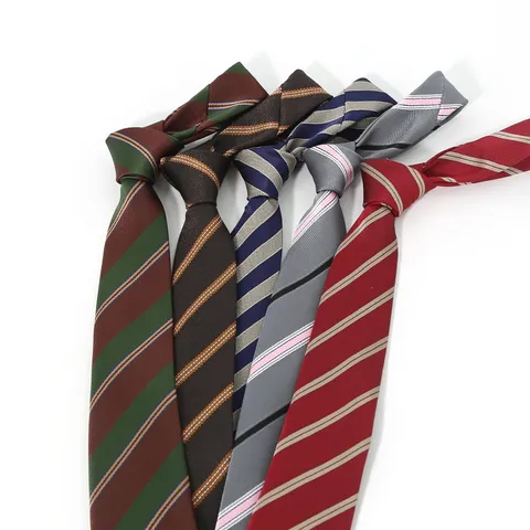 Cravatta Formale da Lavoro per Uomo Classica a Righe in Poliestere Cravatta Abito Professionale Accessori per Camicia