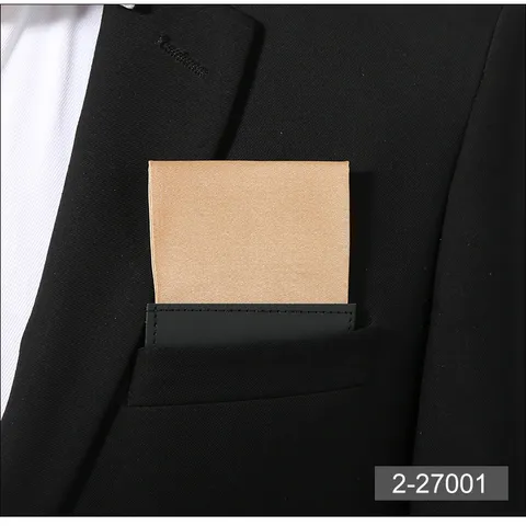 Pezzuola da Taschino Tinta Unita per Uomo Abito da Lavoro Matrimonio Sposo Fazzoletto Poliestere Stampato Accessorio