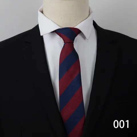 Cravatta da Uomo d'Affari Classica Rigata Jacquard Tessuta Cravatta per Matrimonio Abito d'Affari Formale