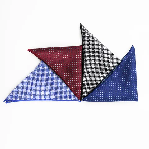 Borstzakdoek Heren Pak Zakelijk Bruiloft Bruidegom Zakdoek Geometrisch Stip Hondehouten