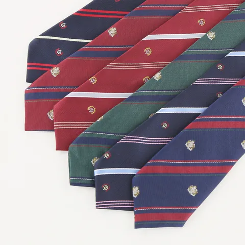 Cravatta a Strisce Diagonali in Stile Preppy Unisex Cravatta Facile da Tirare JK Uniforme Camicia Cravatta Decorativa