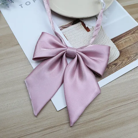 Cravatta a Fiocco in Raso Monocolore JK per Uniforme Scolastica Giapponese Accessorio per Colletto Regolabile da Donna