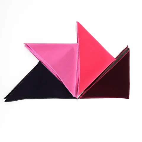 Heren Effen Kleur Fluweel Borstzakdoek Zakelijke Casual Pak Zakdoek Bruiloft Feest Pak Borst Doek