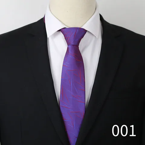 Cravatta da Lavoro per Uomo in Poliestere Jacquard Tessuta Cravatta Formale Abito Accessorio per Collo Matrimonio Ufficio Professionale Moda Cravatta