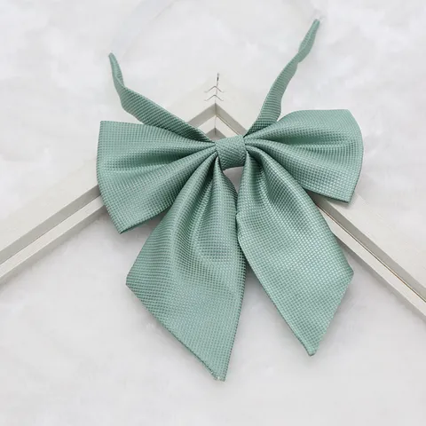 Japanese College Style JK Uniform Bow Tie Solid Color Ribbon Collar Flower Student Sailor Suit Accessories For Women