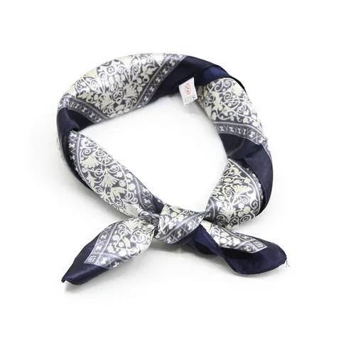 Sciarpa Quadrata in Satino di Moda da Donna Elegante Foulard Stampato Paisley Geometrico