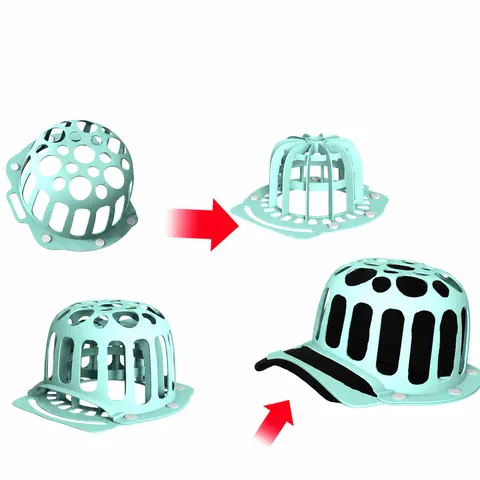 Silicone Baseball Cap Washer Protector Cage Flexible Hat Washing Holder Mesh Frame For Washing Machine Laundry Care Accessories