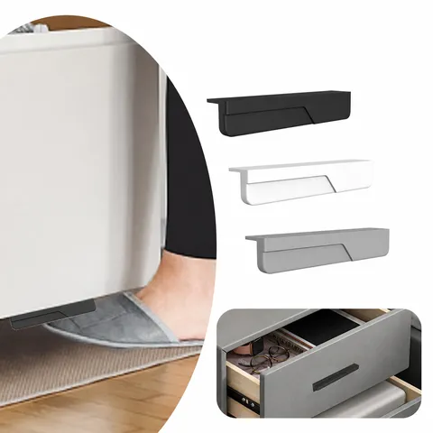 Selbstklebender Schranktürgriff Lochfreier Silikon Fußzieher Tragbarer Türöffner Modernes Minimalistisches Schrankbeschlag