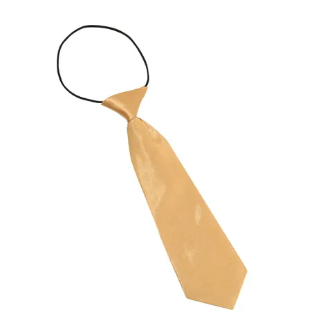 Kids Necktie Elastic Band Polyester Silk Solid Color Fashion Neck Tie For Boys Girls School Party Daily Wear Accessories