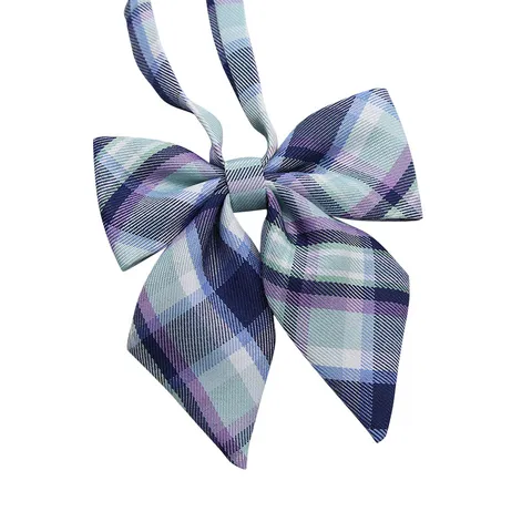 Stile Preppy Giapponese JK Uniforme Farfallino a Quadri Seta di Poliestere Vestito da Marinaio Collo Fiore Carino Accessori per Fiocco Accademia