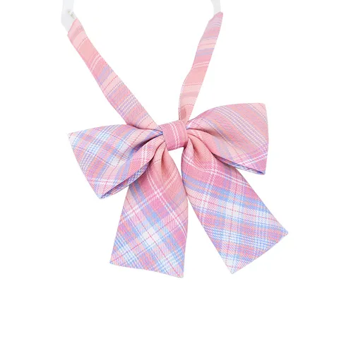 Campus Giapponese Uniforme JK A Quadri Rigato Farfalla Donne Carino Fiocco Fiore per Collo Accessorio Moda