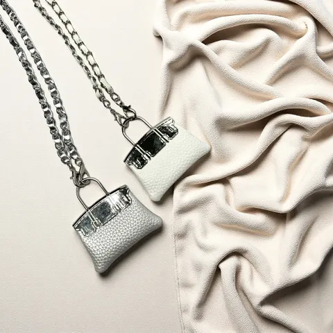 Mini PU Δερμάτινη Τσάντα Crossbody Μόδα Μονόχρωμη Μικρή Τσάντα Χεριού Μεταλλική Αλύσίδα Τσάντα Ώμου Γυναικείο Αξεσουάρ