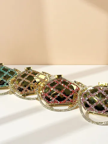 Borsa da Sera in Strass Acrilico Donna Lusso Diamante Pieno Tracolla Spalla Piccola Borsa Banchetto Festa Matrimonio Borsetta