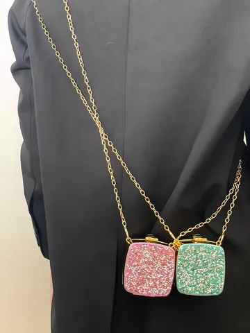 Modische Acryl Abendtasche Für Damen Strassbesetzte Pailletten Clutch Kette Schulter Umhängetasche Elegante Luxus Party Handtasche