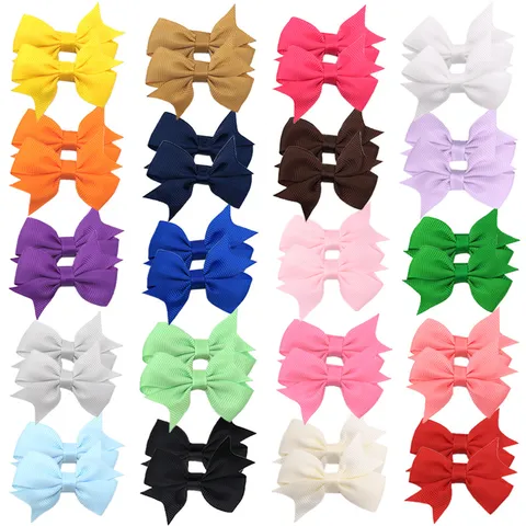 Grosgrain Lint Strik Haarspeld Voor Kinderen Meisjes Zwaluwstaart Eendenbekclip Effen Kleur Haarsieraden Voor Feest Dagelijks