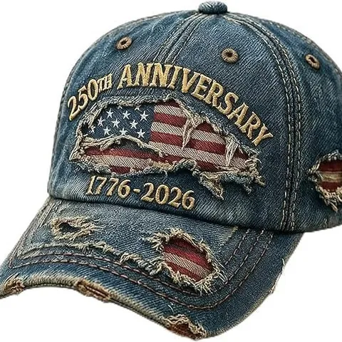 Berretto da Baseball in Cotone Denim Lavato Vintage Unisex Cappello da Sole Casual all'Aperto Ricamato