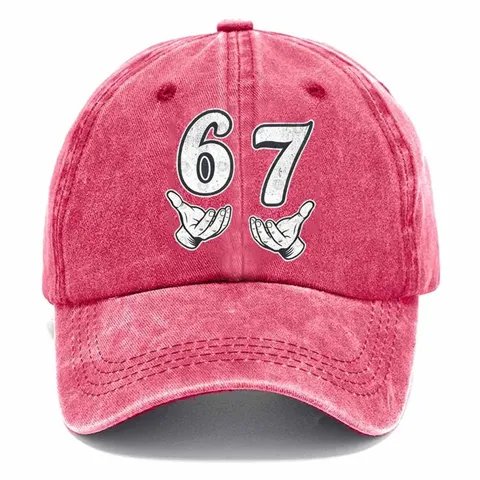Berretto da Baseball in Cotone Lavato Vintage Unisex Cappello Dad Hat Effetto Usato Con Numero Stampato Cappello Sportivo
