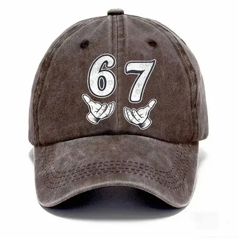 Berretto da Baseball in Cotone Lavato Vintage Unisex Cappello Dad Hat Effetto Usato Con Numero Stampato Cappello Sportivo
